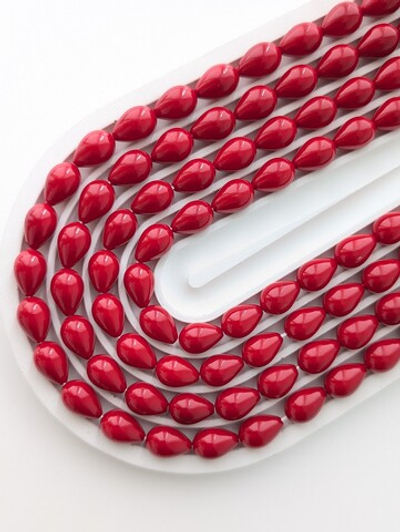 Майорка капля 13*9мм, красная