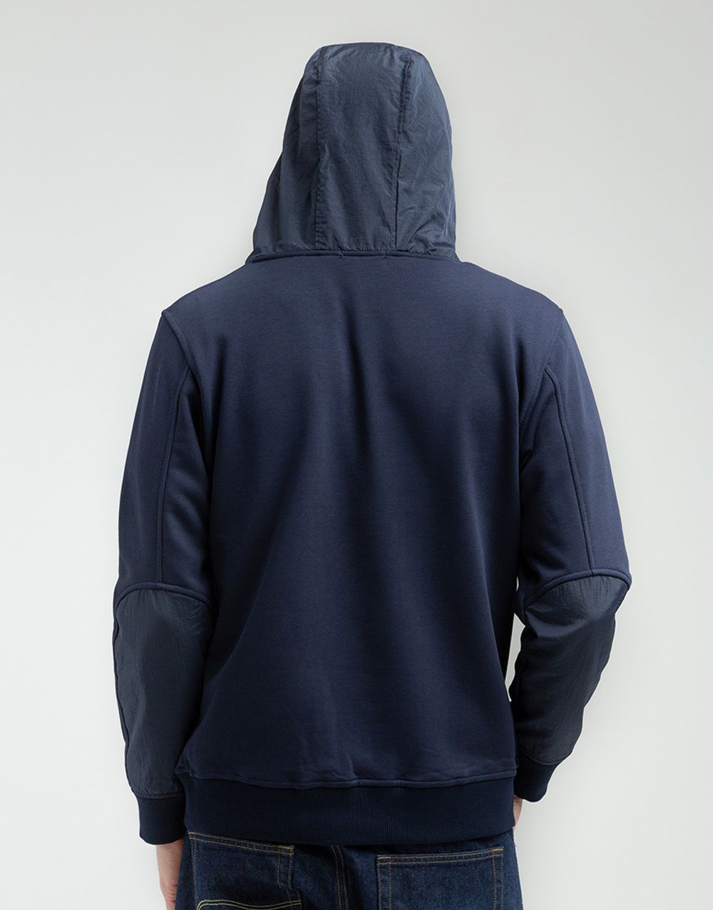 Худи We Don’t Care Diagonal Zip Hoodie Navy