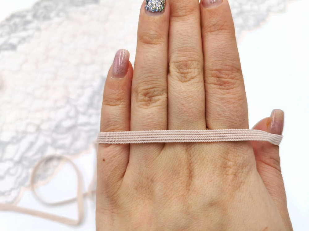 _Резинка для укрепления, 4мм, серебристый пион, м (Арт: RU-168)