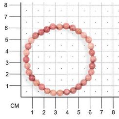 Браслет из натурального камня родонита 6 мм