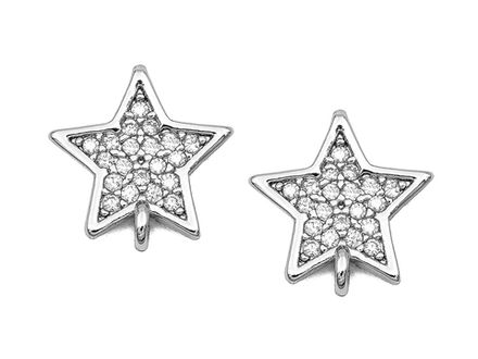 Швензы-гвоздики "Звезда" 10,5мм, со стразами