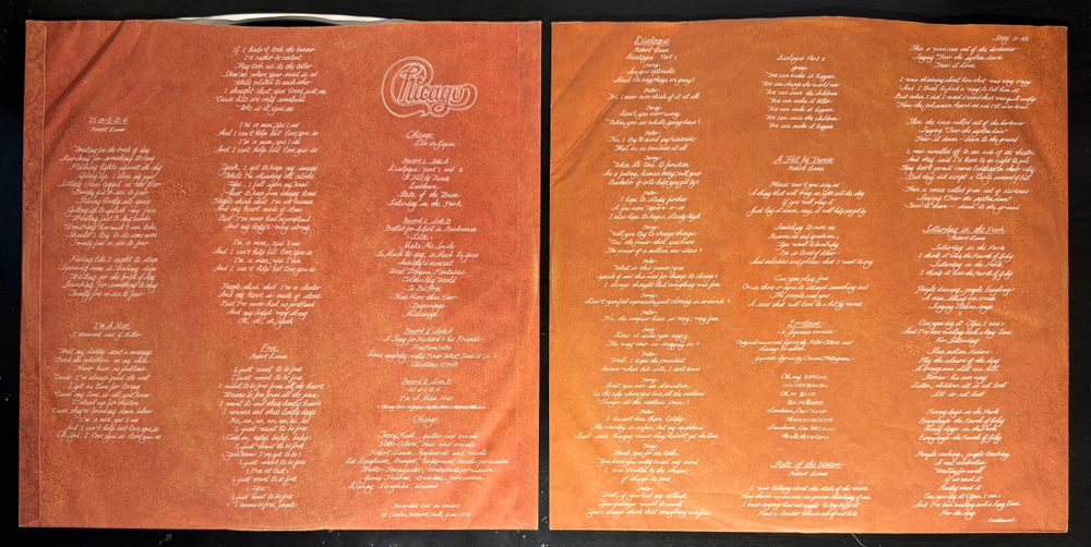 Chicago ‎– Chicago Live In Japan 2LP (Япония 1972г.)Т