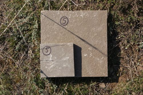 Образец плитки песчаник пиленный Серый