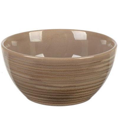 Салатник керам, кругл, 15*7 см, 0.77 л, Verde бежевый, Daniks ST1463