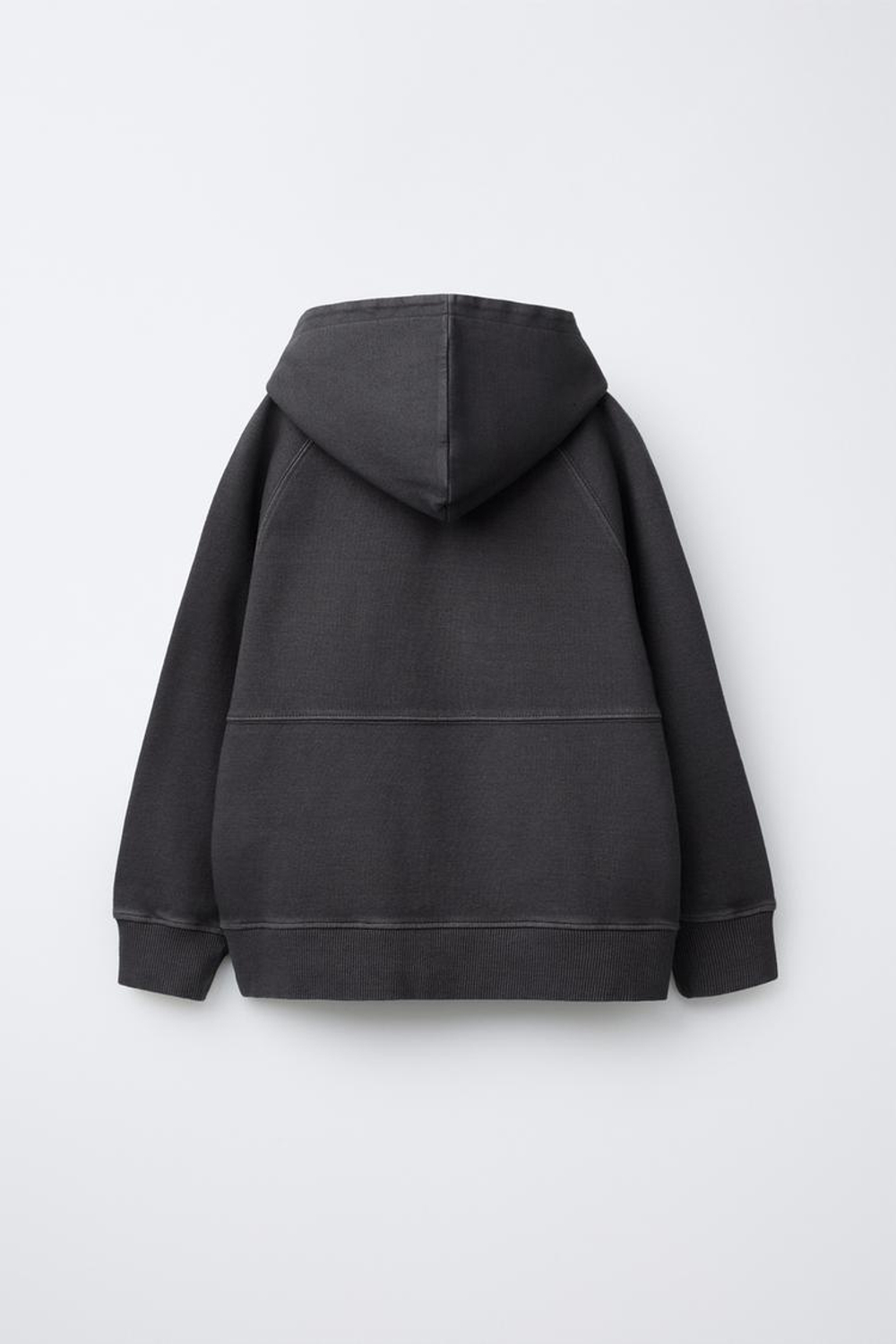 ZARA КОМПЛЕКТ ИЗ ТОЛСТОВКИ И БРЮК ИЗ ТКАНИ ИНТЕРЛОК, АНТРАЦИТОВО-СЕРЫЙ