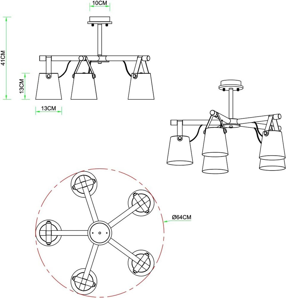 Потолочная люстра Arte Lamp