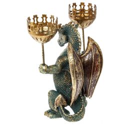 GAEM Подсвечник "Дракон", D 6 см, L14 W10 H22 см