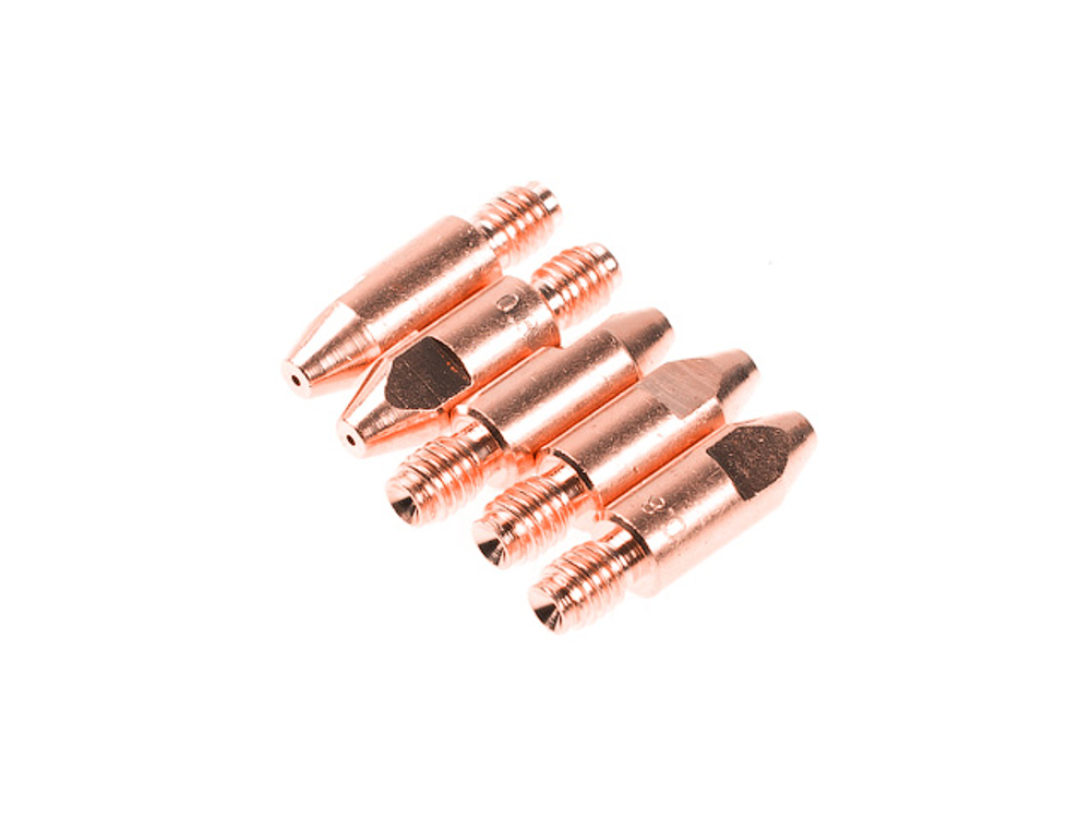 Наконечник контактный Ф 0.8 мм M6х28 мм E-Cu (набор 5 шт) SOLARIS