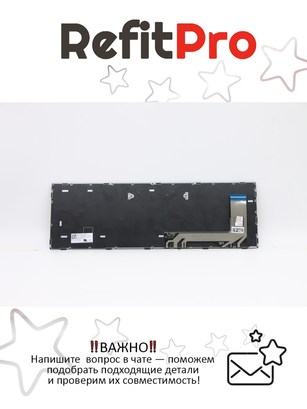 Клавиатура для Ноутбука Lenovo Lenovo110-15ISK раскладка - руссская+украинская, черная (5N20L25946)