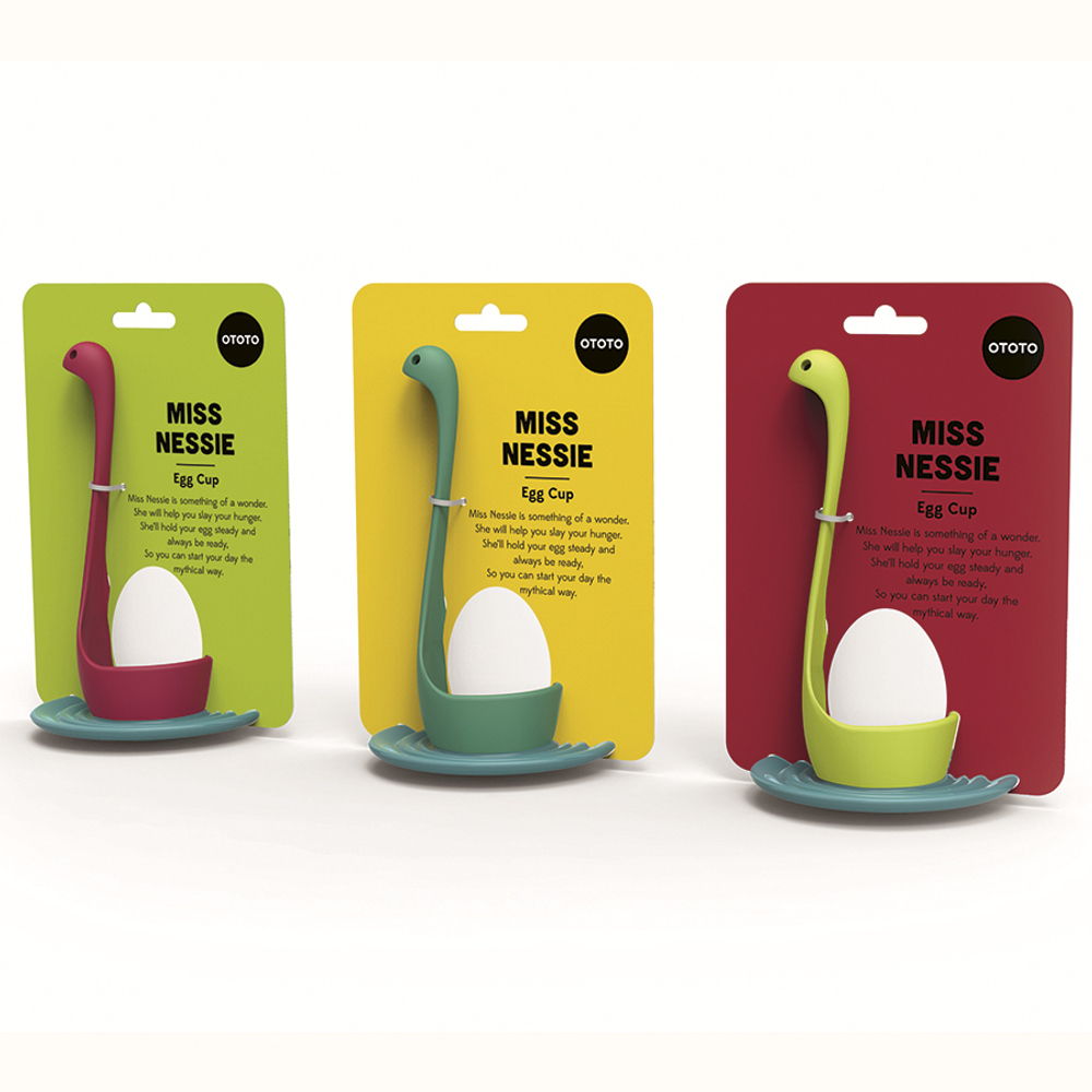 Держатель для яйца OTOTO Miss Nessie голубой