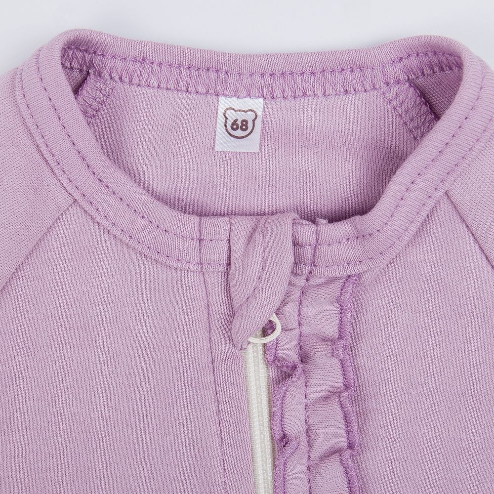 Слип на молнии с рюшей "Вереск" 0+