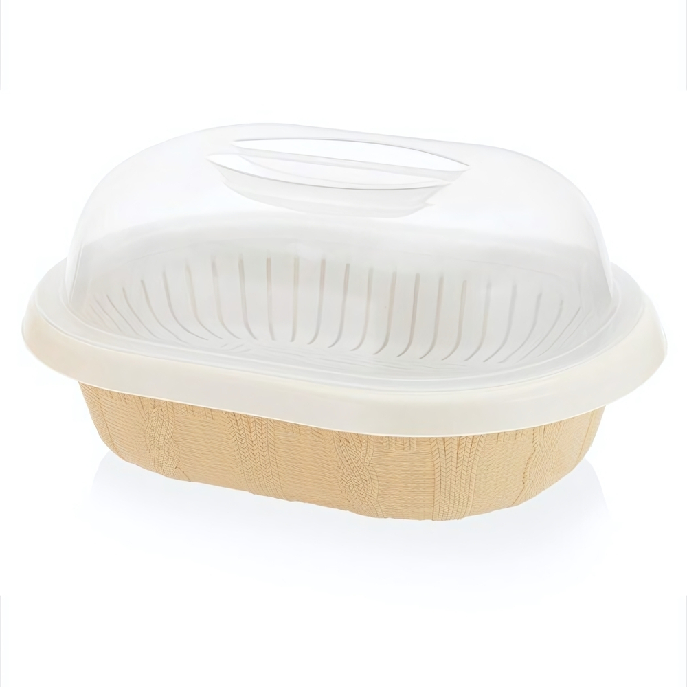 Хлебница настольная "Плетёнка" цвет в ассортименте