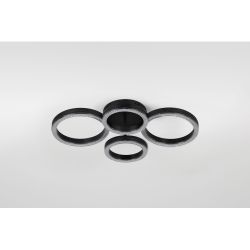 Светильник потолочный светодиодный Rivoli   6191-201 LED 75Вт 3000-6000К чёрный с пультом