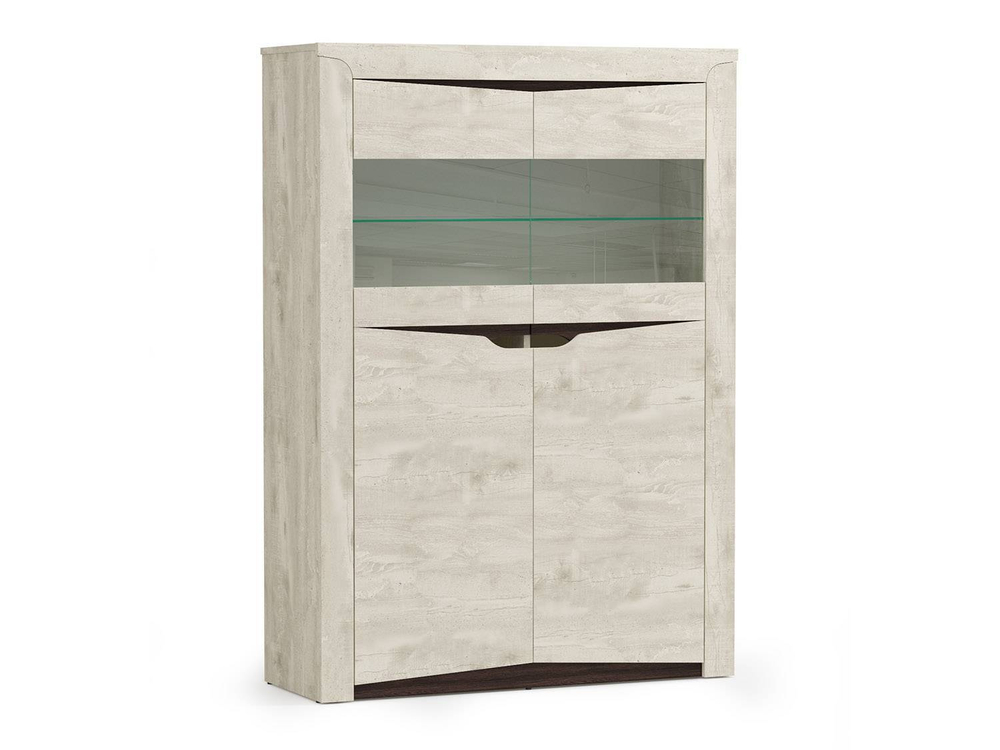 33.15 Лючия шкаф комбинированный бетон/венге