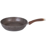 Сковорода 22*6см «Мраморная» (кофейный мрамор) с ручкой смк227а