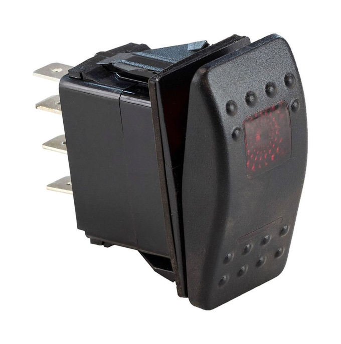 Переключатель двухпозиционный ON-ON 12 В/20А 7Р с подсветкой