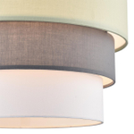 8039/3 MODERNI LN26 187 никель/мятный/серый/белый, металл/текстиль Подвесной светильник Е27 3*60W 220V ILAIDA