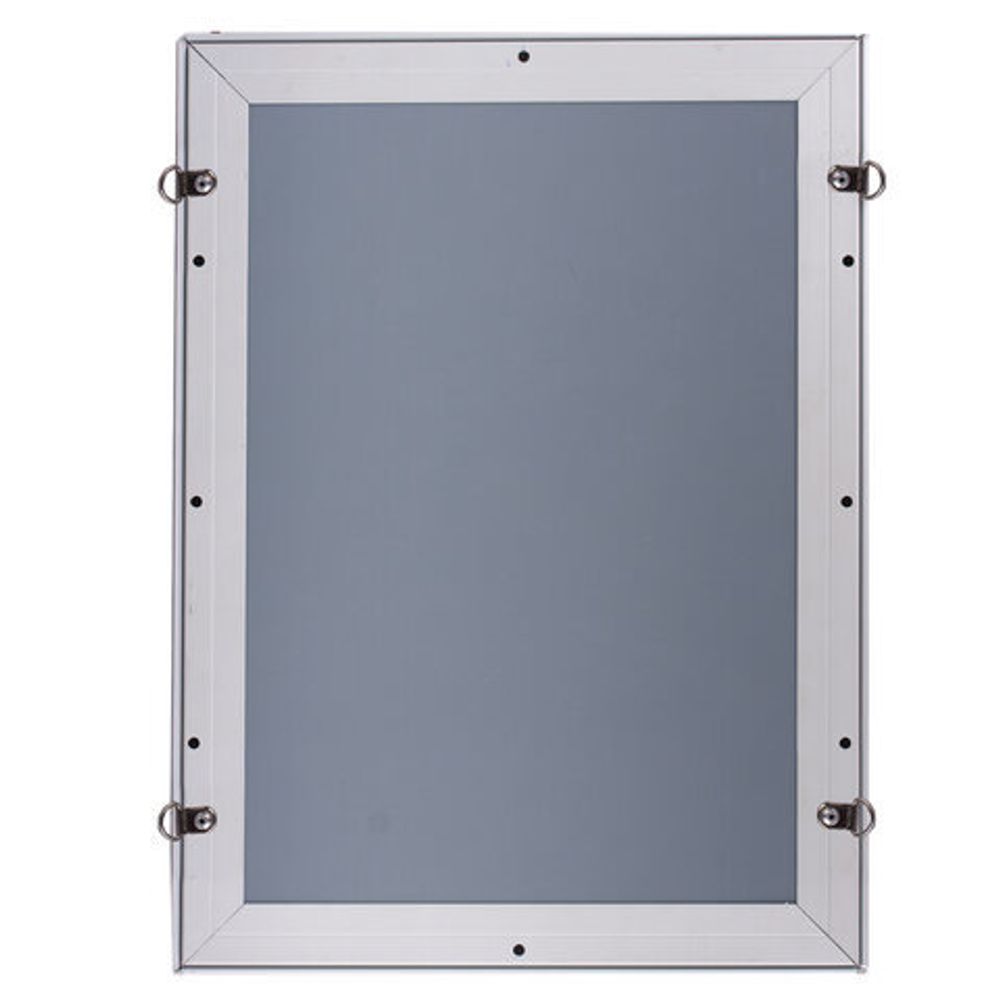 Рамка настенная для рекламы БОЛЬШОГО ФОРМАТА (420х594 мм), алюминиевая, прижимные стороны, BRAUBERG, 232205