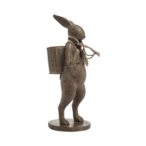 Статуэтка "Кролик с корзиной" 15x13x33,6 см Полистоун