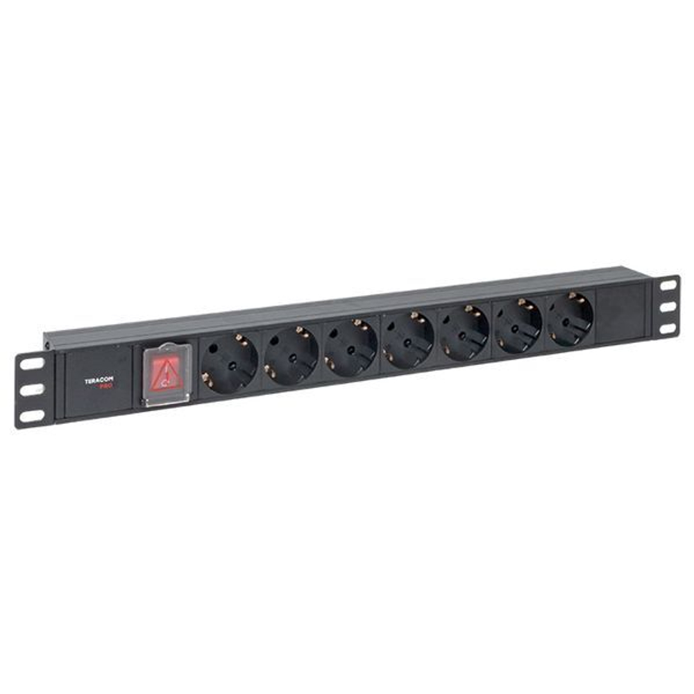 Блок розеток 19", 7 розеток EKF TRP-HPD-LS-10A-7SH-C14
