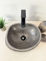 Раковина из речного камня RS-65994 39х31х16 из натурального камня