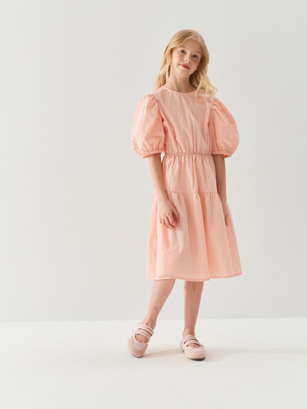 Платье хлопковое с коротким рукавом 