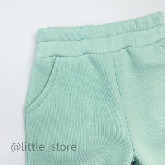 Комплект из футера с начесом, Снежная мята