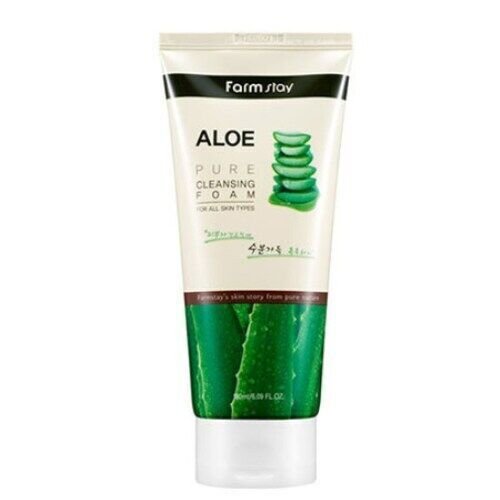 Очищающая пенка для лица с экстрактом алоэ FarmStay Aloe Pure Cleansing Foam, 180мл