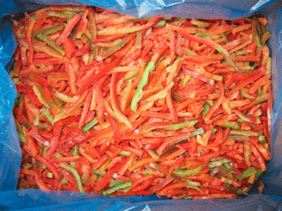 Перец резаный замороженный соломка (вес)