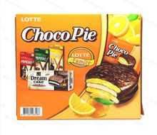 Пирожное LOTTE Choco Pie orange, Корея, 336 гр.