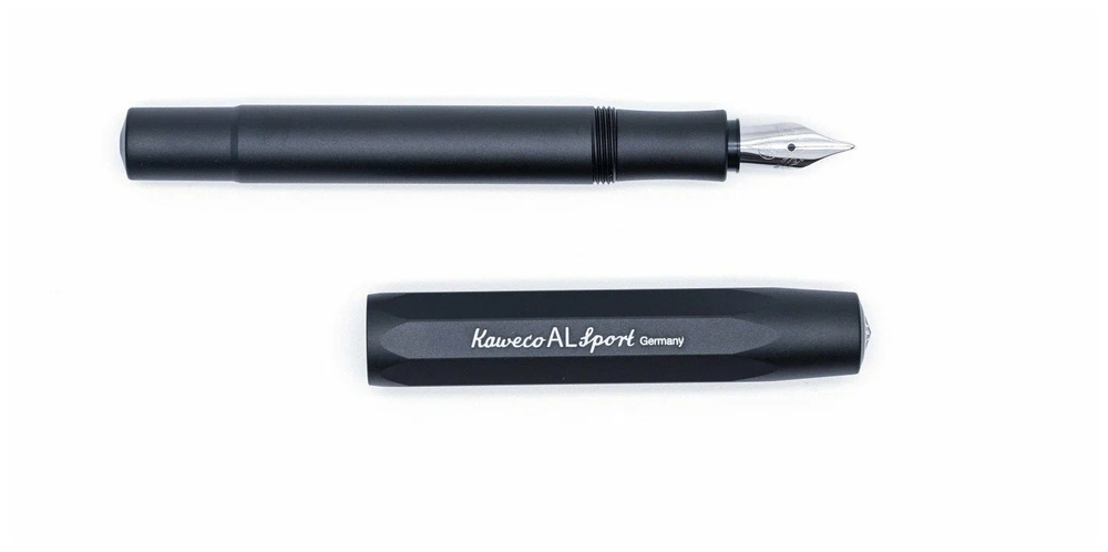 Перьевая ручка Kaweco AL SPORT Black F (10000097) 0.7 мм черный матовый корпус