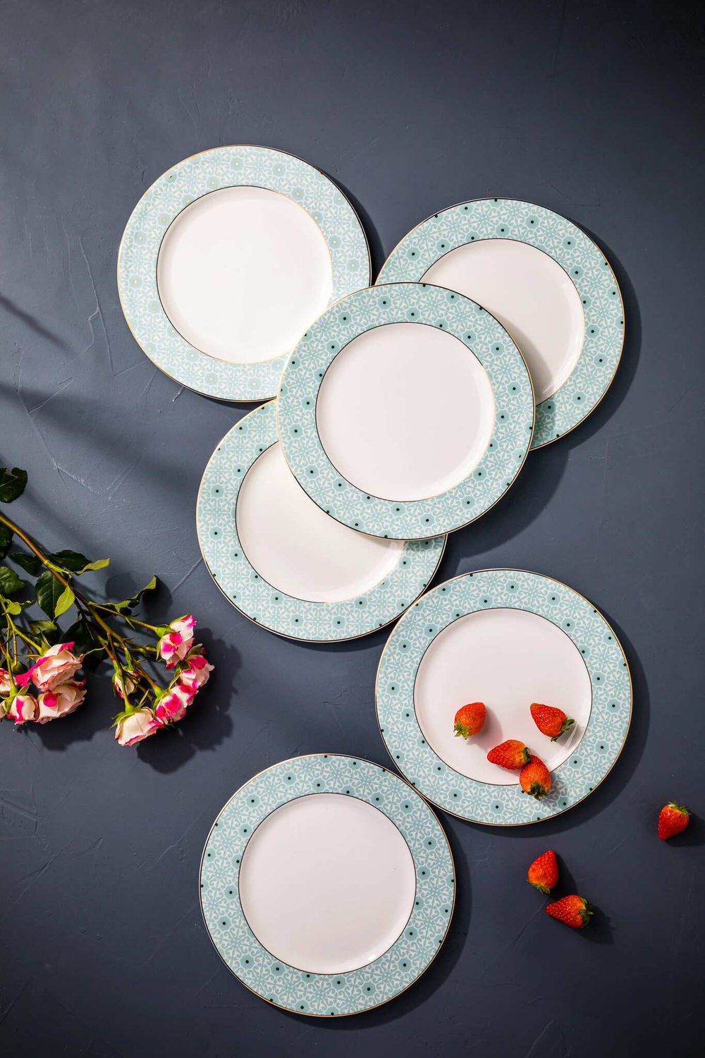 Набор тарелок закусочных 6шт 23см Mix&Match Home Максим