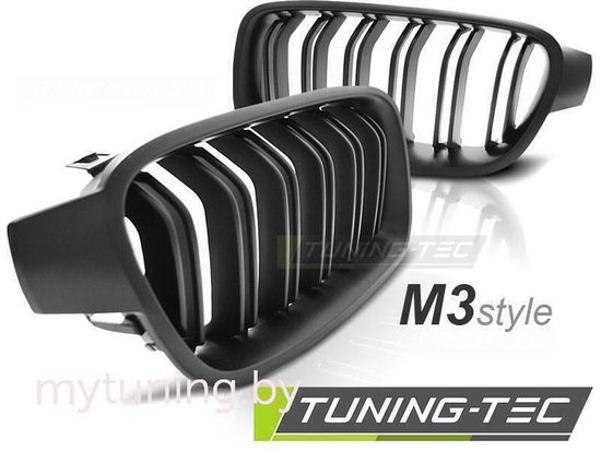 Решетка (ноздри) радиатора M3 LOOK MATT BLACK для BMW 3 F30 F31