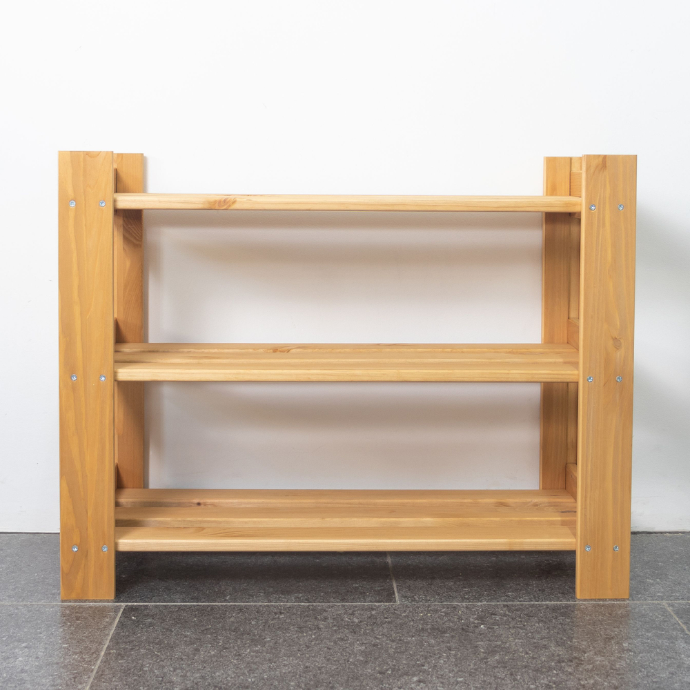 Стеллаж, 64х28х50, Альберт, напольный, напольный, деревянный, для игрушек и книг, на балкон и кухню, бейц, Ikea