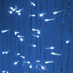 Светодиодная новогодняя гирлянда Intro Holiday INZL-02Z занавес 3*3 м холодный белый 300 led 220в | Intro