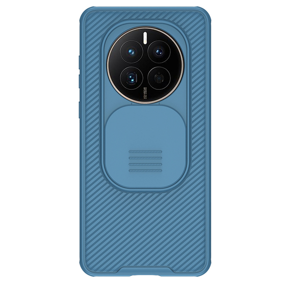 Усиленный чехол синего цвета от Nillkin для Huawei Mate 50, серия CamShield Pro с защитной шторкой для задней камеры