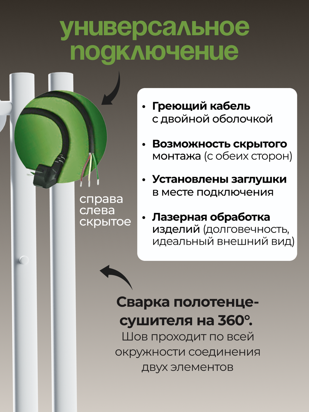 Marco 3-90 белый - вертикальный электрический полотенцесушитель Терум ®