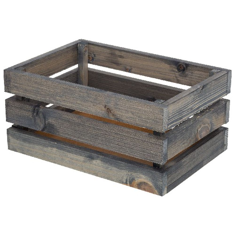 Ящик (дерево) 30х21хH14,5см (Серый)