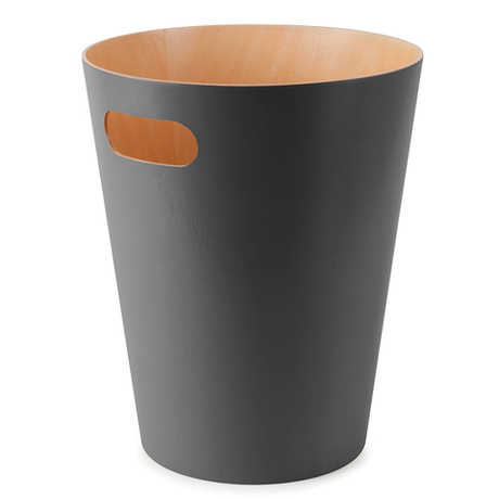 Корзина для мусора Woodrow серая Umbra