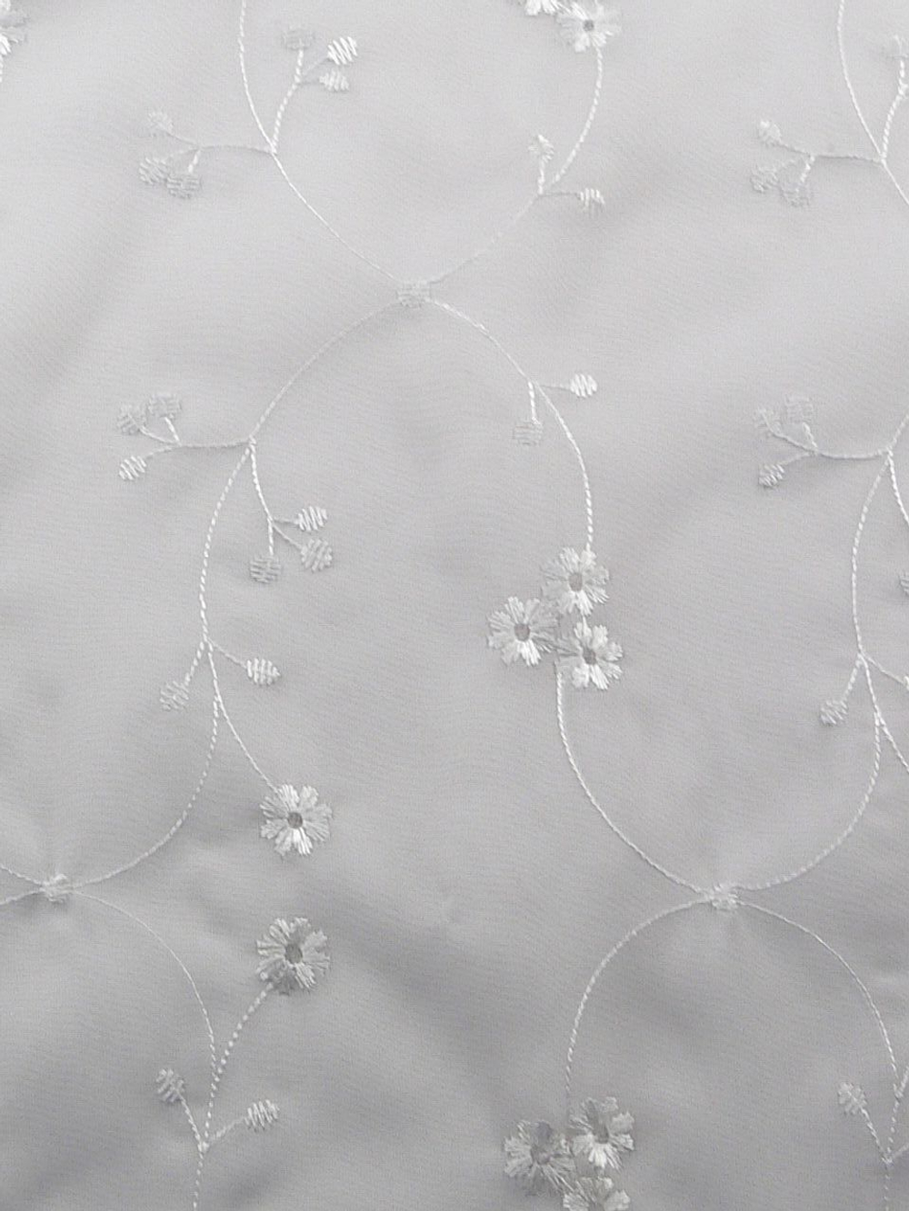 Ткань Вуаль вышивка белая арт. 324887