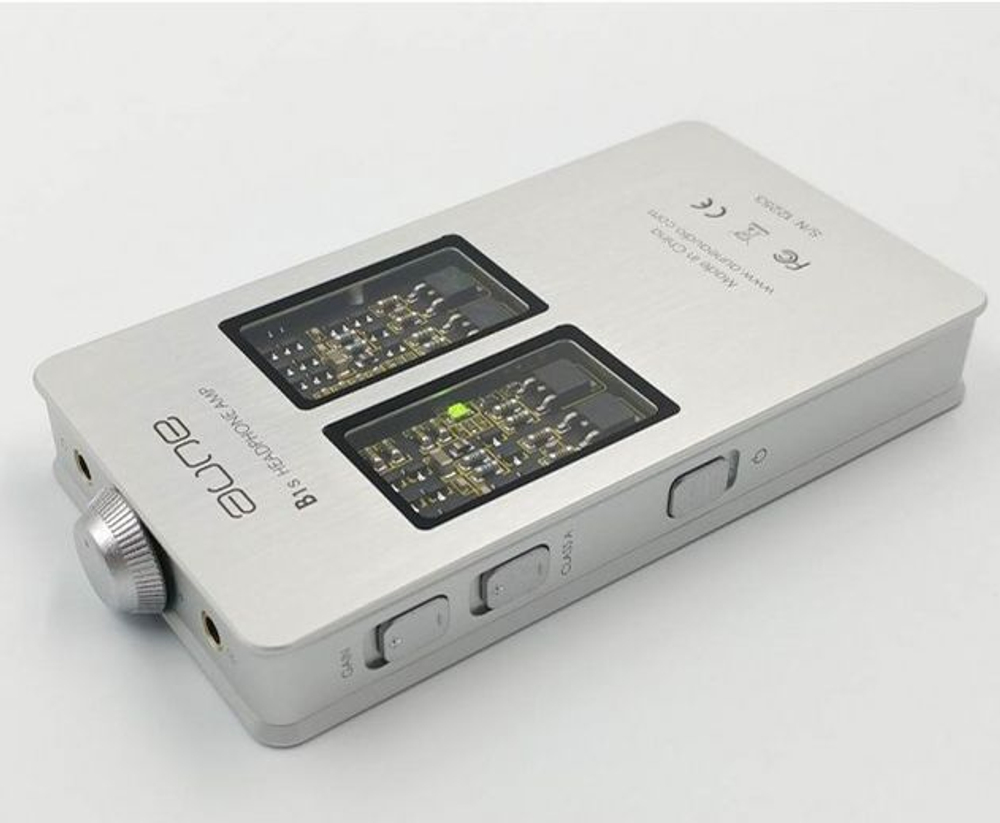 Усилитель для наушников Aune B1s, 3.5 мм, портативный, серебристый