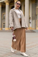 Пальто-пиджак (бежевый) Б14132-7М LT Collection