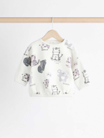 Толстовка и легинсы в комплекте для малышей Next 835-873, Белый, Темно-серый