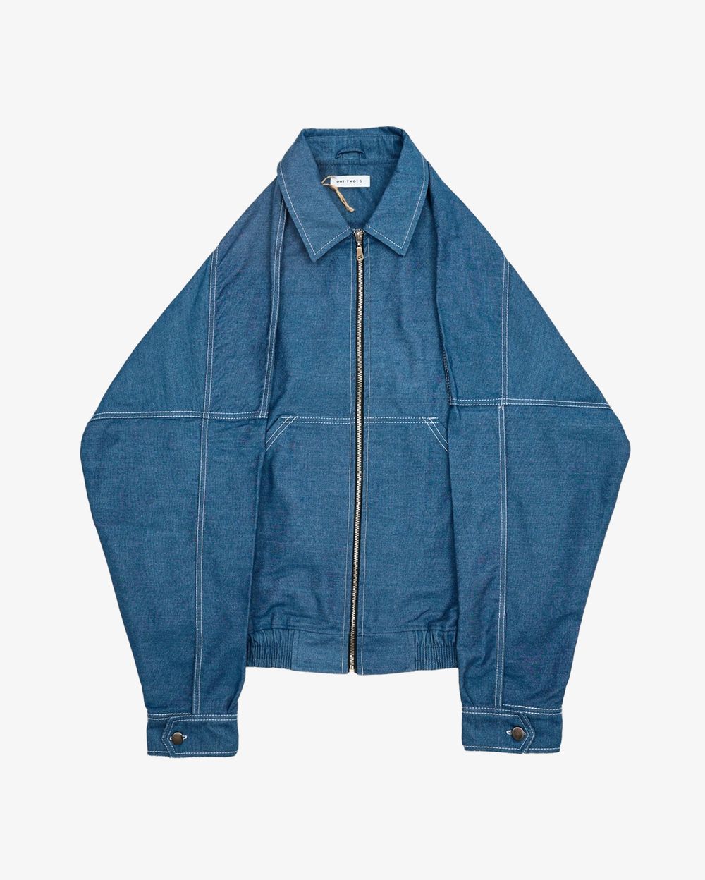 Куртка One Two Zip-Up Shirt Jacket Denim Blue