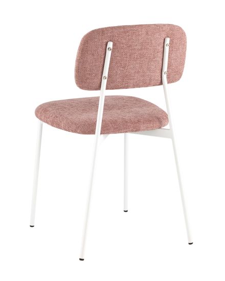 Стул Chao розовый белые ножки