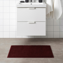 IKEA SÖDERSJÖN  (ИКЕА СÖДЕРСЙÖН)  -  Коврик для ванной комнаты, темно-красный, 50x80 см