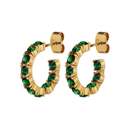 Серьги Dyrberg Kern RAQUEL SG EMERALD GREEN 470112