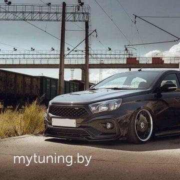 Передний бампер QUASAR ROMB для Lada Vesta \ Vesta SW