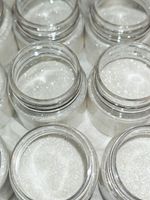 Блёстки Глиттер 301-02мм Белый прозрачный глянец - универсальные