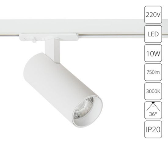 A1935PL-1WH СВЕТИЛЬНИК ПОТОЛОЧНЫЙ BENE 220В 10Вт 750Лм 3000К 90+ 36°